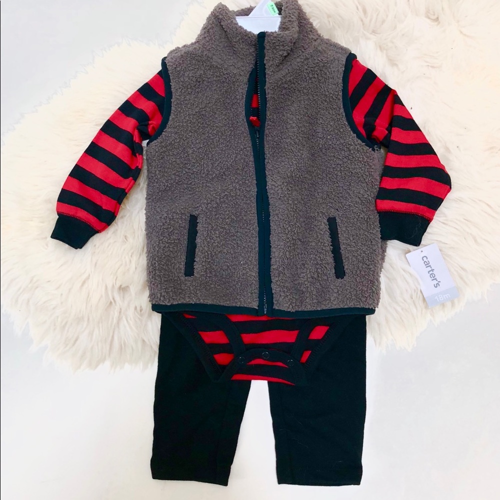Carter’s Stripe 3-Piece Micro Vest Set